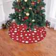 thumbnail image 2 of FMSHPON Circle Dots Xmas Christmas Tree Skirt Stand Mat for Holiday Party Decoration Indoor Outdoor 48 inches, 2 of 3