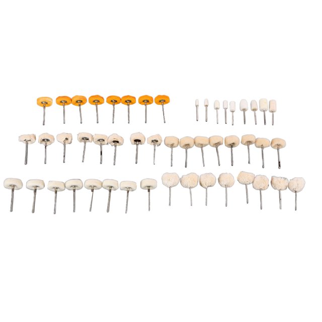 50 Uds cabezal de pulido mandril de 3mm rueda pulidora Mini Kit de accesorios de cepillo para bricolaje