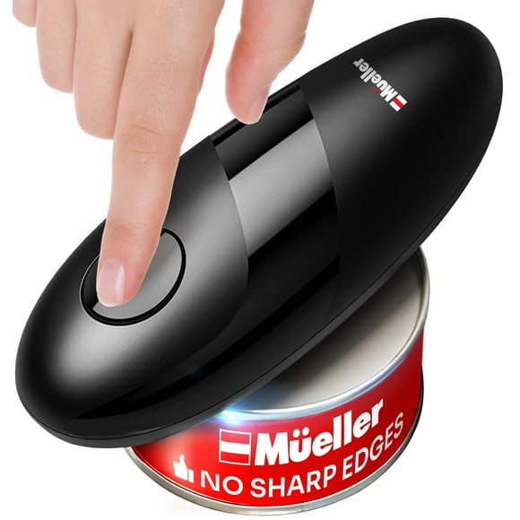 Abrelatas MUELLER HOME SmoothEdge a pilas, negro