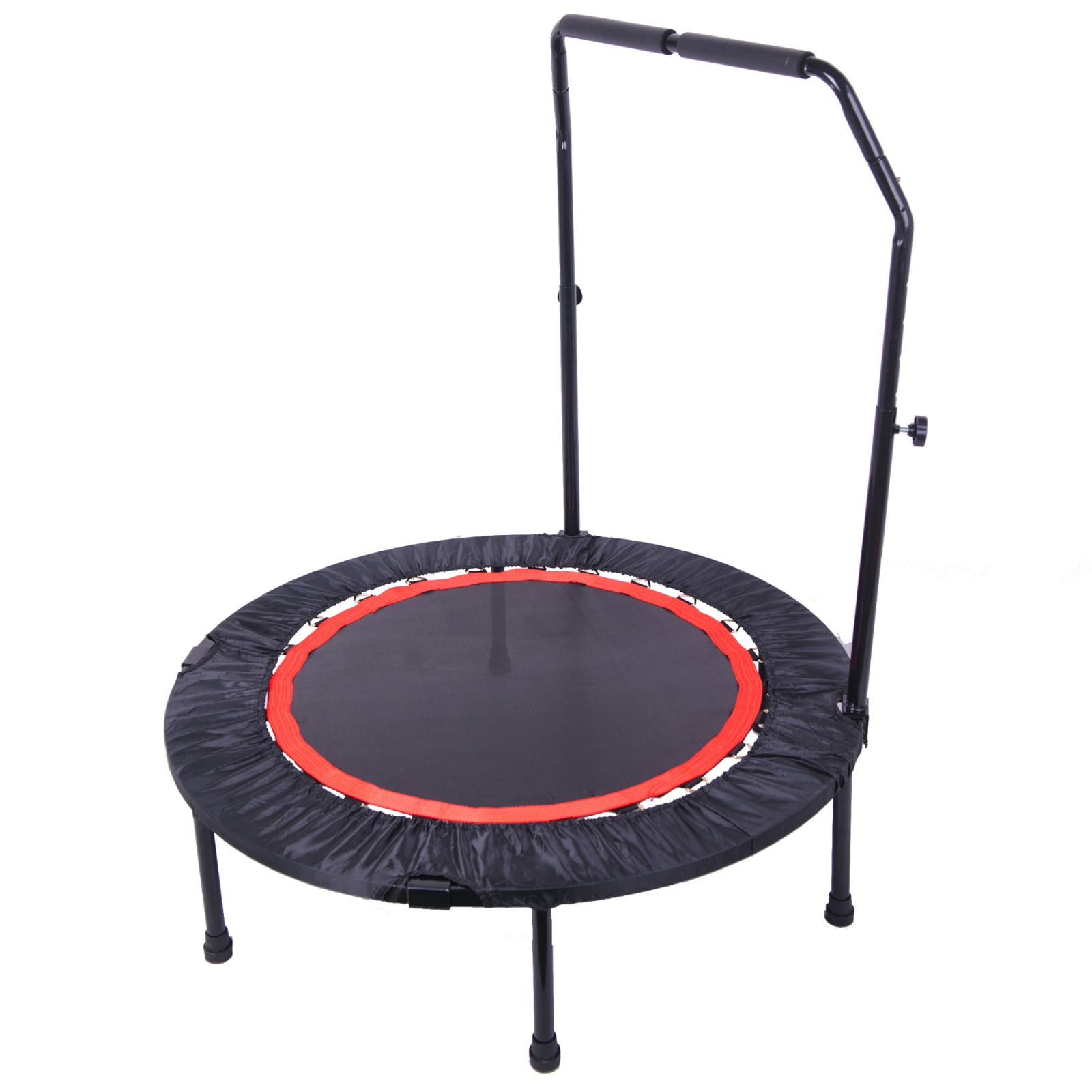 Luxvie Mini Exercise Trampoline, Black, 40.00" x 40.00" x 45.28"