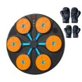 thumbnail image 3 of Máquina de boxeo electrónica para práctica en gimnasio en casa, luz RGB, objetivo electrónico de pared Almohadilla naranja negra, 3 of 9