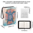 thumbnail image 3 of ALAZA Turtle and Flower Trading Card Binder 4 Pocket Cards Collection Album 400 Folder Holder, 3 of 6