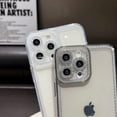 thumbnail image 2 of for iPhone 7/8 Sparkly Cute Transparent Case, Soft Silicone TPU, Camera Raised Protection, Anti-Slip and Anti-Shock, Glittering Suitable for Women, Girls - Clear, 2 of 7