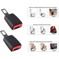 thumbnail image 3 of Car Seat Belt Buckle Holder Up - Car Seatbelt Guard - Silicone Seat Belt Holder,Makes Receptacle Stand Upright for No-Hassle Buckling (Red, 2 Pack), 3 of 6
