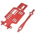 thumbnail image 1 of Metal Chassis and Second Stage Plate for Mini-Q 1/28 Remote Control Drift Car Upgrade Parts, Red, 1 of 5
