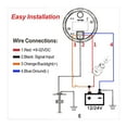 thumbnail image 6 of 7 Colors Backlight Car Marine Boat Water Level Gauge Oil Tank Fuel Level Indication For 0-190 Ohm 240-33 Ohm Fuel Sending Unit ,Easy Setup, 6 of 7