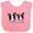 Pink and White, variant on Inktastic Boston Terriers (dark Apparel) Boys or Girls Baby Bib