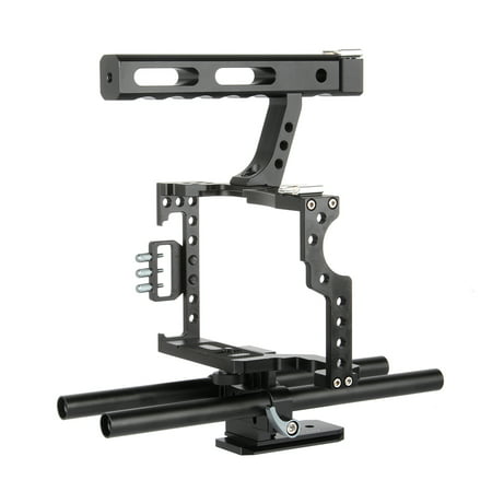 Viltrox VX-11 Aluminum Alloy Video Cage Kit Stabilizer Film Movie Making System w/ 15mm Rail Rod + Top Handle for Panasonic GH4/GH3 for Sony A7S/A7/A7R/A7RII/A7SII ILDC Mirrorless Camera (Best Camera For Making Videos)