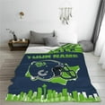thumbnail image 5 of Custom Seattle Blanket Personalized Throw Blankets Name and Number for Men Women Boy Football Style Decor Gifts, 5 of 6