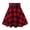 A-Red71, variant on Women's Plaid Mini Skirt High Waist Lace-Up A-Line Skirts Retro Casual School Skirts