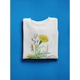 thumbnail image 3 of Marigolds Watercolor Style Sweatshirt Women -Image by Shutterstock, Female Small, 3 of 4