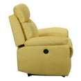thumbnail image 6 of FC Design Modern Power Recliner Chair With USB Charging Port And Pillow Top Arms in Yellow Finish, 6 of 7