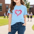 thumbnail image 4 of Plebaso Boys Girls Valentine's Day T-Shirts Graphic Cute Tee Casual Short Sleeve Crewneck Summer Tops, 4 of 7