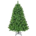 thumbnail image 1 of Costway 6 ft Hinged Artificial Christmas Tree Holiday Decoration w/ Foldable Metal Stand, 1 of 10