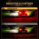 thumbnail image 3 of Bombillas LED MIFMIA 7443, luces de freno rojas 45-SMD, paquete de 2, 3 of 6