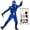 Blue, variant on BaLuLu Ninja Costume Kids Ninja Muscle Costumes Boys Ninja Set Accessories Best Children Gift
