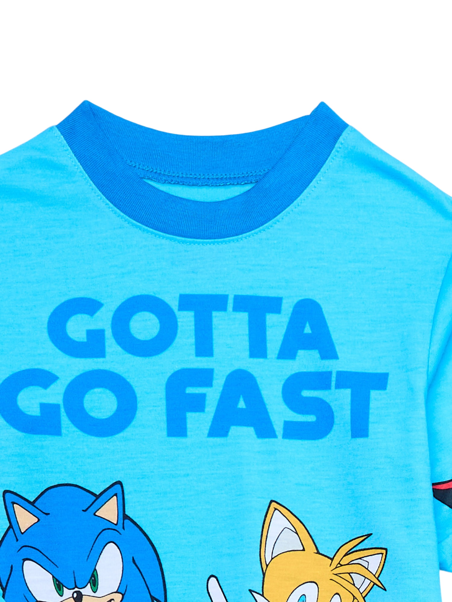 Sonic the Hedgehog Boys Long Sleeve Top and Sleep Pants Pajama Set, 2-Piece, Sizes 4-12