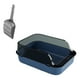 thumbnail image 3 of Caja de arena para gatos con parte abierta Bandeja de arena para mascotas Fácil de limpiar Viaje Portátil Desmontable Lados altos Inodoro , Azul, 3 of 8