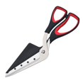 thumbnail image 1 of Pizza Scissors, Pizza Cutter with Shovel, Food-Grade Sharp Stainless Steel Blade and Soft Grip Handle, Multifunctional Kitchen Scissors, 27.5cm, Black/Grey, 1 of 7