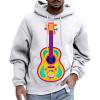 thumbnail image 1 of VBARHMQRT Chandail pour Hommes Chandail à Capuchon à Manches Longues pour Hommes Style Carnaval Décontracté à Imprimé Guitare, 1 of 3