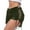 Army Green, variant on Jean Shorts Womens Fashion Bandage Stretch Hole Side Trendy Black Folded Hem Hot Short Clothing S