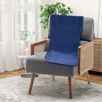 HBBKVI Pineapple Lattice Bath Towels 14" × 30", Super Soft Bath Sheets for Pool Beach Bath Gym, Highly Absorbent Quick Dry Towels Dark Blue