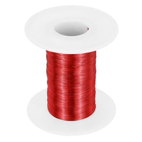 Uxcell 34 AWG Magnet Wire, 34 Gauge Enameled Copper Wire, 2 oz Magnetic Coil Wire for Transformer, Motor, Electric, 155C(311F)