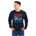 thumbnail image 4 of Freedom Don't Take It For Granite Pun Long Sleeve TShirt Men Women Brisco Brands S, 4 of 6