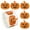 A, variant on putnchl Halloween Pumpkin Stickers Roll Pumpkin Shape Waterproof Decals Orange Sparkly Self-Adhesive Stickers For Halloween Party Envelope Scrapbook Decor, 500Pcs