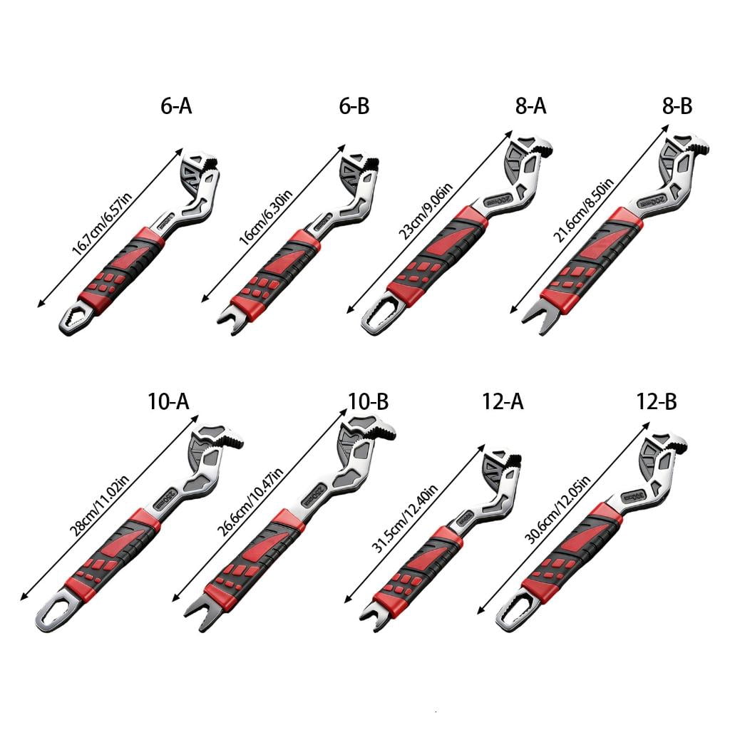 Double Head Auto Locking Adjustable Wrench for Various Nut and Pipe Sizes up to 41mm