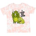 thumbnail image 3 of Inktastic I Love My Dad with Baby and Daddy Triceratops Boys or Girls Toddler T-Shirt, 3 of 5