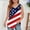 Multicolor L, variant on SGFCWSX Girls Tank Tops Kids USA Flag Patriotic Print Sleeveless Curved Hem Everyday Wear Top Multicolor Size 7-8 Years