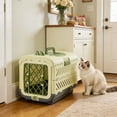 thumbnail image 5 of ZhangC Portable Pet Carrier, Foldable Large Travel Pet Crate, 20x15x12.6 Inchs Ventilated Kennel, Airline-Friendly, Durable Plastic, Pet Carrier for Home, Travel, 5 of 6
