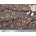 thumbnail image 2 of Soimoi Poly Crepe Fabric Fox Kids Print Fabric by The Yard 42 Inch Wide, 2 of 3