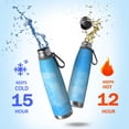 thumbnail image 2 of 29oz Insulated Water Bottle with Tea Infuser, Stainless Steel Travel Mug, Ice Frozen Print, 2 of 6