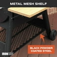 thumbnail image 4 of Iron Forge Tools Pellet Grill Storage Shelf Compatible with Traeger Pro 780 and Traeger Ironwood 885 Accessories - Black Powder Coated Steel Shelf for BBQ Pellet Storage Container, 4 of 7