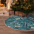 thumbnail image 6 of KLL Modern Excavator Christmas Tree Skirt 36" ,Party Decorations Farmhouse for Christmas Decorations Holiday Party, 6 of 6