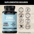 thumbnail image 2 of Zinc 20mg (gluconato De Zinc) Potenciado Con Piperina Estandarizada Al 95% - Zinc Vegano - Zinc Piperina Premium - Pimienta Negra - Vitaminas Mujer / Hombre - (180 Cápsulas), 2 of 6