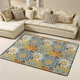 thumbnail image 1 of DouZhe Tapis de Zone Motif Mandala Bohème Kaléidoscope Antidérapant Lavable en Machine, Style Tapis Paillasson, 63x48 Pouces, 1 of 6