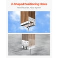 thumbnail image 4 of VEVOR 1 Pack 4x4 Post Base Bracket Post Anchor for Concrete Inner Size 3.53x3.56 in, 4 of 9