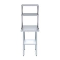 thumbnail image 2 of AmGood 18" x 24" Stainless Steel Work Table With 12" Wide Double Tier Overshelf | Metal Kitchen Prep Table & Shelving Combo, 2 of 9