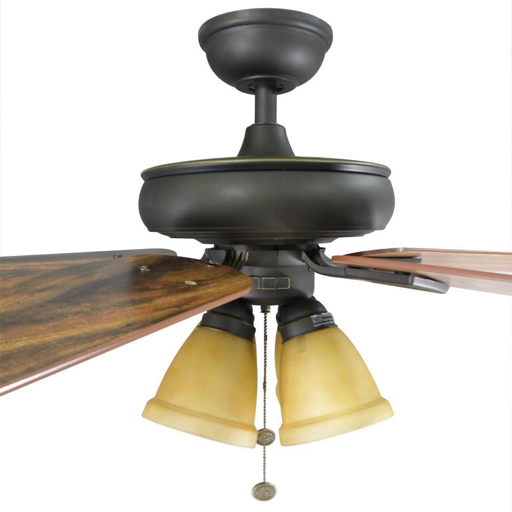 Hampton Bay 51014 Lyndhurst 52 In Indoor Oil Rubbed Bronze