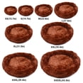 thumbnail image 4 of Labymos Lit Rond Confortable en Peluche pour Chiens Chats Base Imperméable Antidérapante en Fourrure Douce, 4 of 8