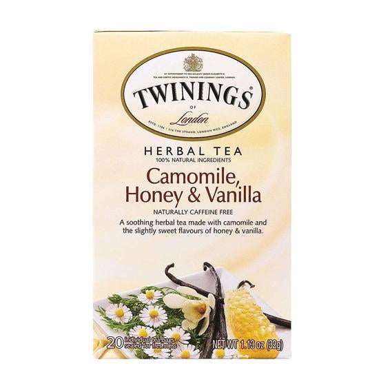 (Pack of 4) Twinings Herbal Tea Chamomile Honey and Vanilla 80 Tea