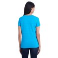 thumbnail image 2 of Threadfast Apparel Ladies' Invisible Stripe V-Neck T-Shirt - 252RV, 2 of 3