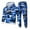 Blue*, variant on RUTAYY Men's Outfits Casual Long Sleeve Camouflage Hoodie and Pants Loose Fit Tracksuit Comfort Fashion Work Sets