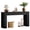 Black, variant on Fnova 59" Console Table, Modern Wooden Farmhouse Entryway Table, Long Narrow Sofa Table with Vertical Slat Legs, Easy Assembly for Entrance, Hallway, Living Room