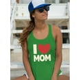 thumbnail image 2 of I Heart Mom Big Red Heart Racerback Tank Women -Image by Shutterstock, Female x-Small, 2 of 4