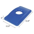 thumbnail image 3 of Recycling Bin Lid - 23 Gallon Round Cutout - Blue Plastic - Office & Home Use - Durable Eco-Friendly Replacement Cover, 3 of 4