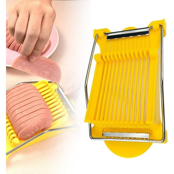 Food Slicer,14 Lines Multifunction Stainless Steel Egg Slicer, Fast Cutting Cheese Slicer Mushroom Strawberry Slicer Tools, Egg Cutter Chopper for Hard Boiled Eggs Luncheon Meat